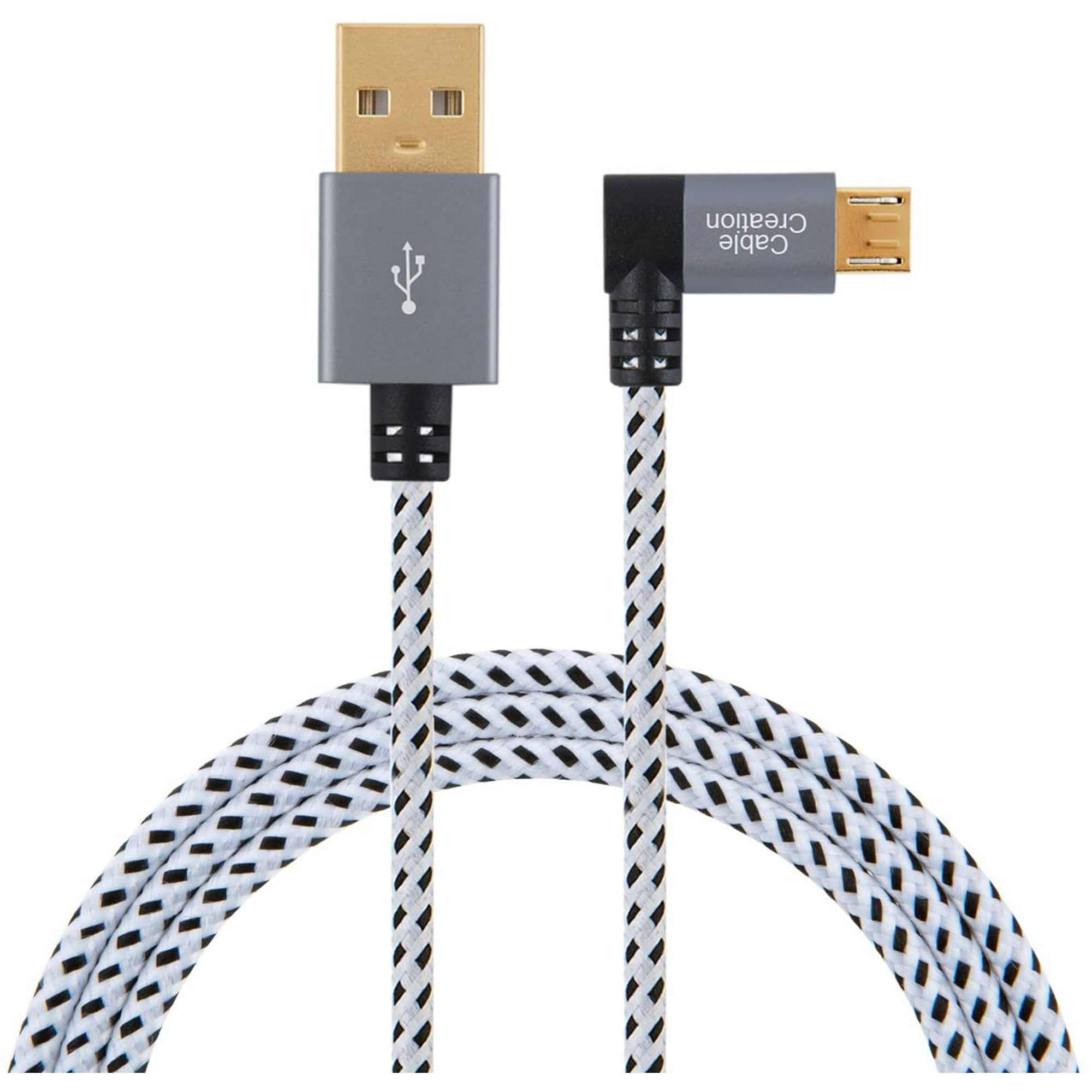 90 Degree USB 2.0 A to Micro USB B Cable Space Gray Double Angle-Dual Angled Short Micro USB Cable with Aluminium Case,15cm 0.5ft 2-Pack CableCreation Short 90 Degree USB 2.0 A to Micro USB B Cable Space Gray Double Angle-Dual Angled Short Micro USB Cable with Aluminium Case,15cm 0.5ft 2-Pack CableCreation Short